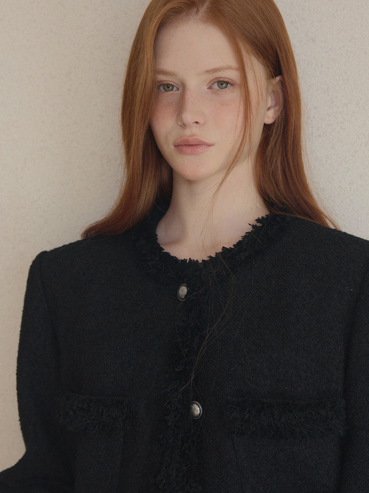 Roer Pocket Fringe Tweed Jacket