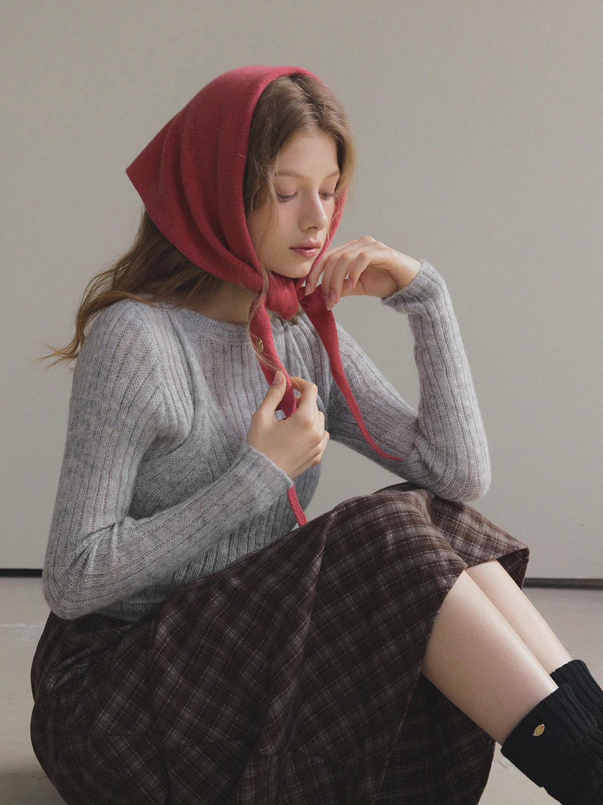 Kinel Two-Way Knit Scarf