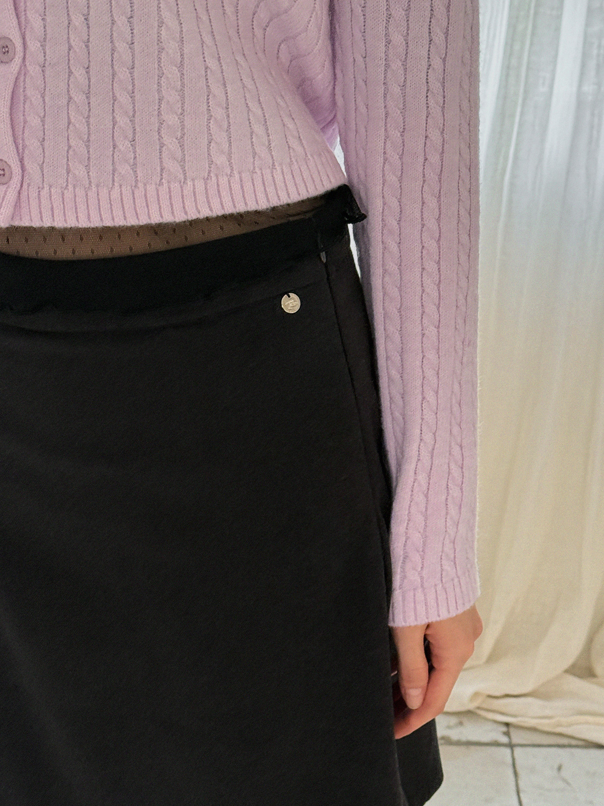 Deril Layered Skirt Wide Long Pants