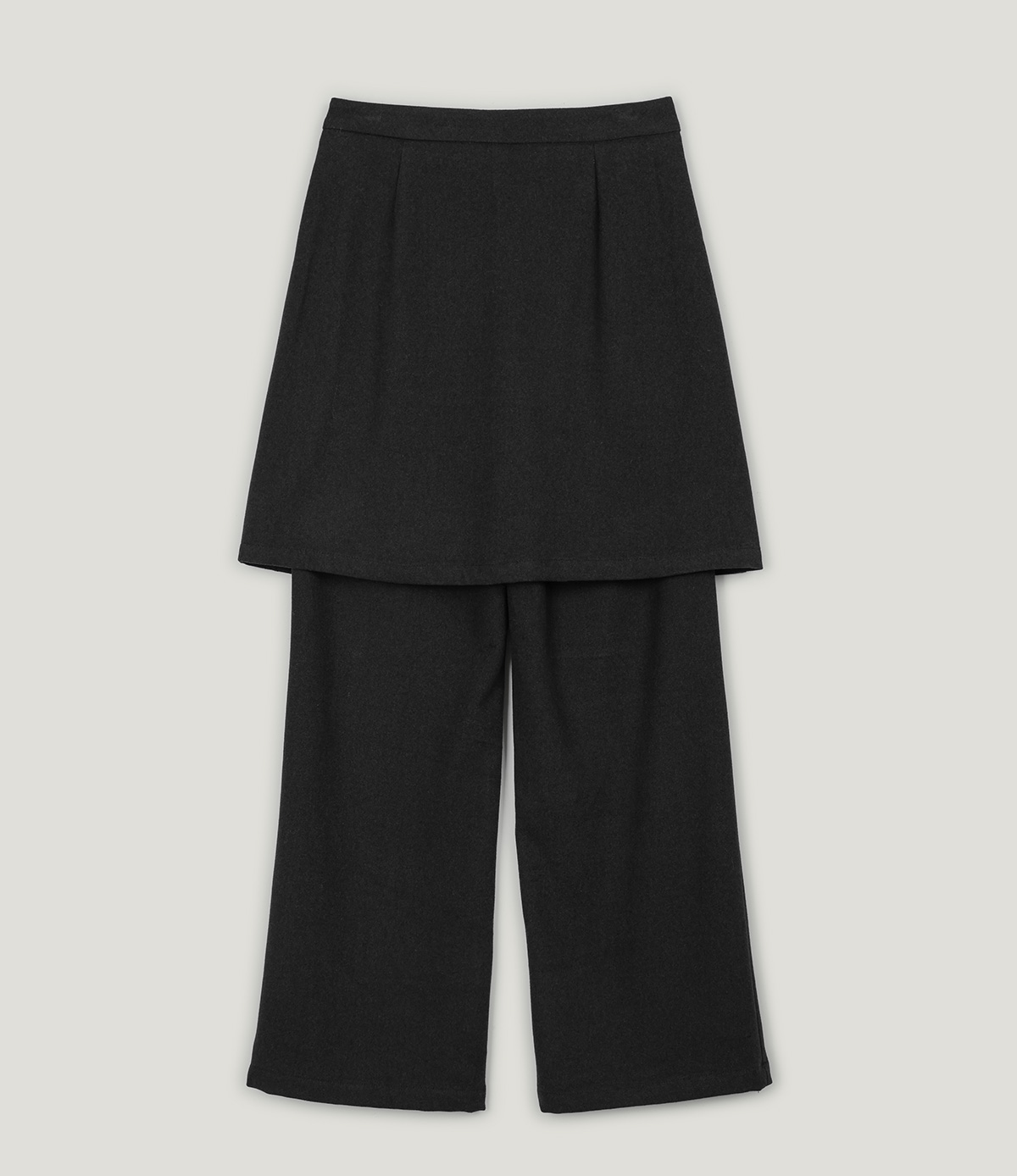 Deril Layered Skirt Wide Long Pants