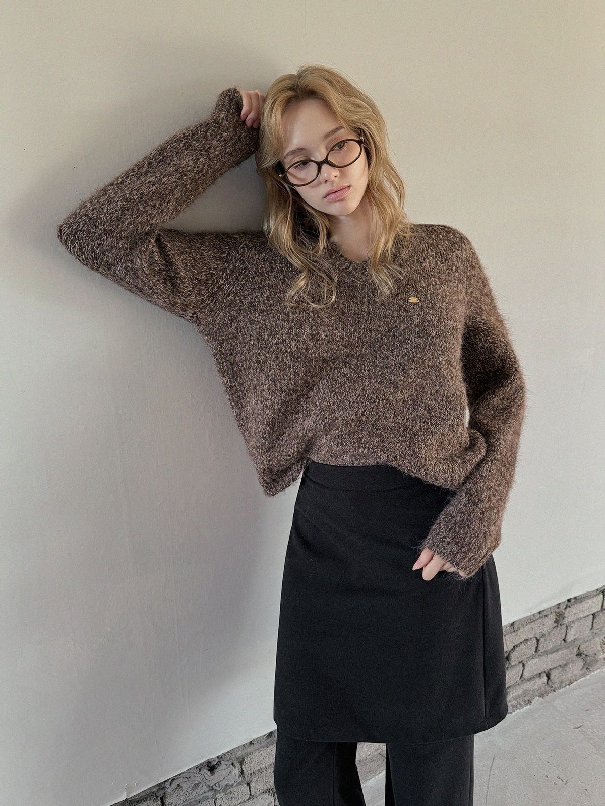 Deril Layered Skirt Wide Long Pants