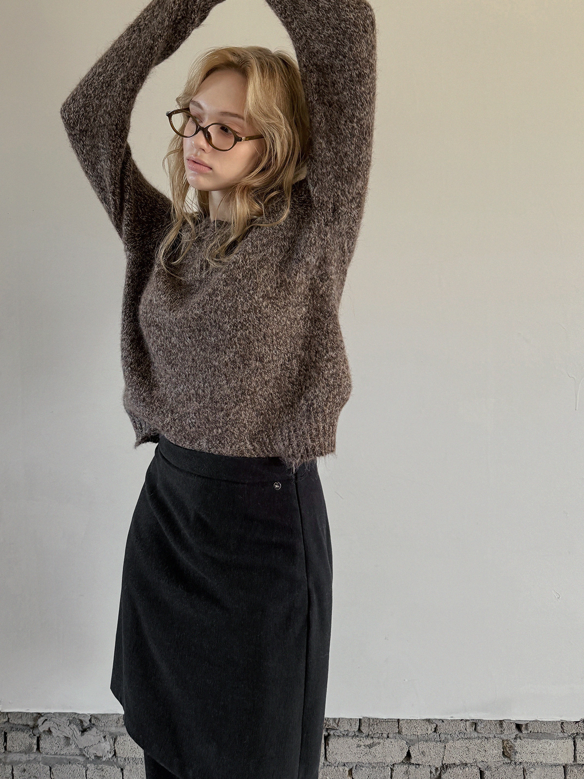 Deril Layered Skirt Wide Long Pants