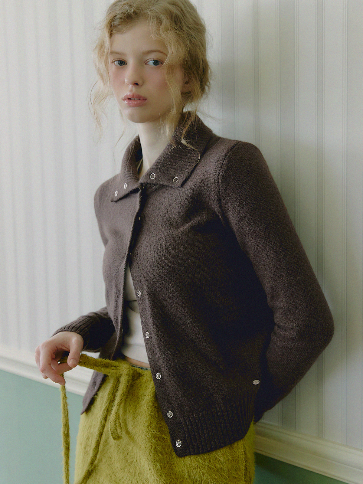 cootie スナップカーディガン スウェット S cootie スナップ