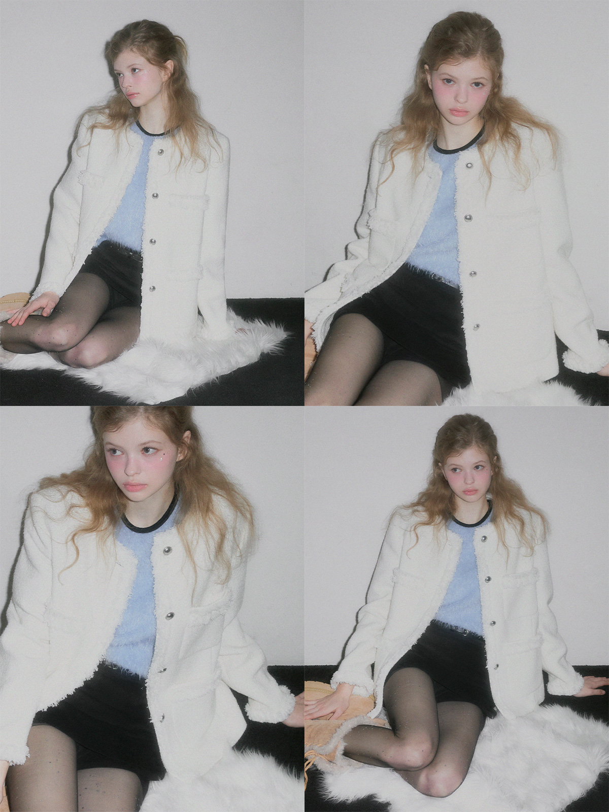Roer Pocket Fringe Tweed Jacket