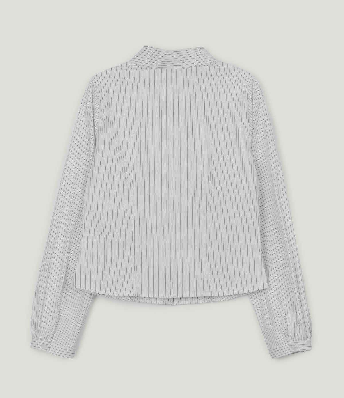 ストライプクロップド長袖シャツ | ファッション通販サイト NUGU