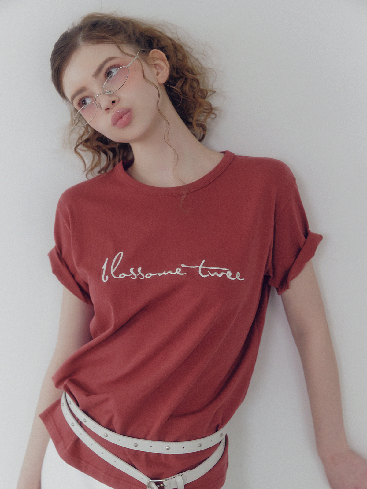 MUSINSA公式 | TWEE ポエジビッグレタリング刺繍Tシャツ