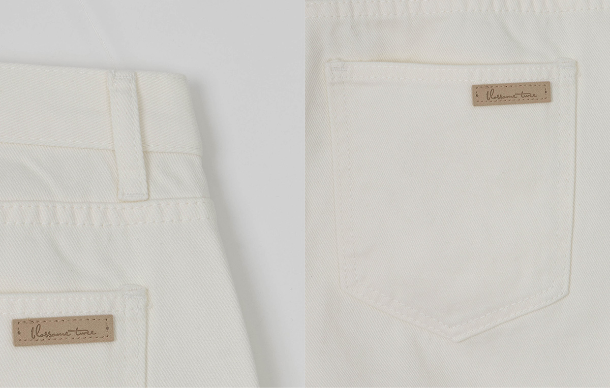 TWEE Pellit basic semi-wide long pants - Fabric and construction close-up