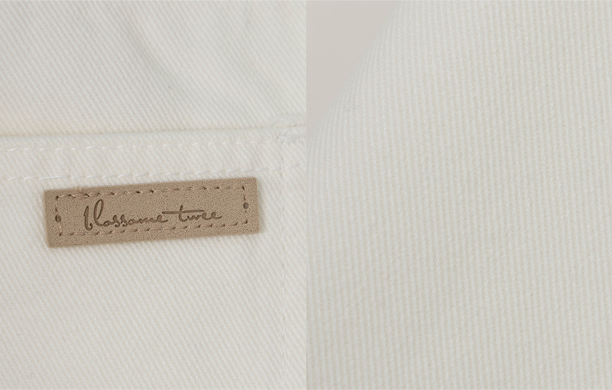 TWEE Pellit basic semi-wide long pants - Fabric and construction close-up
