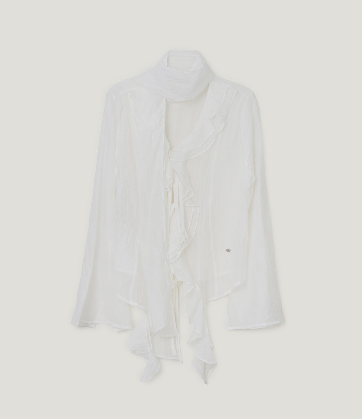 TWEE Torel ruffle chiffon blouse (strap set) - Product detail view