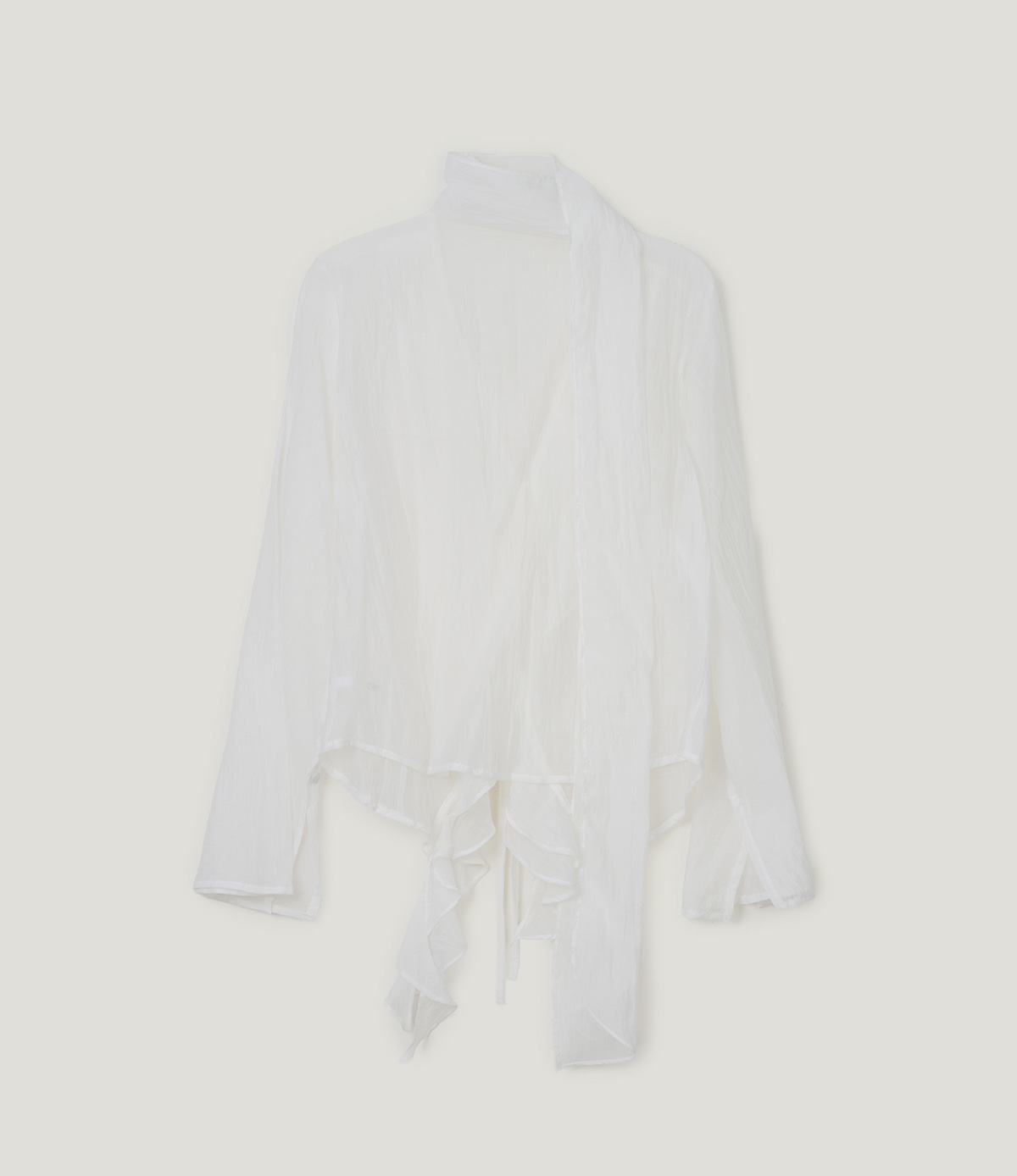 TWEE Torel ruffle chiffon blouse (strap set) - Product detail view