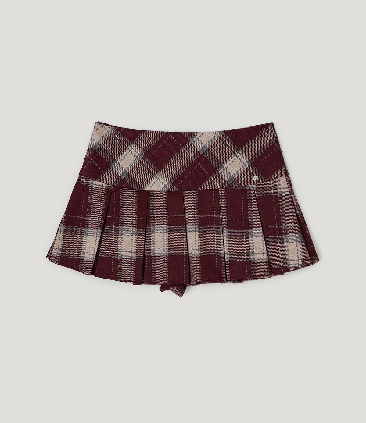 TWEE Rezon check pleated mini skirt - Product detail view