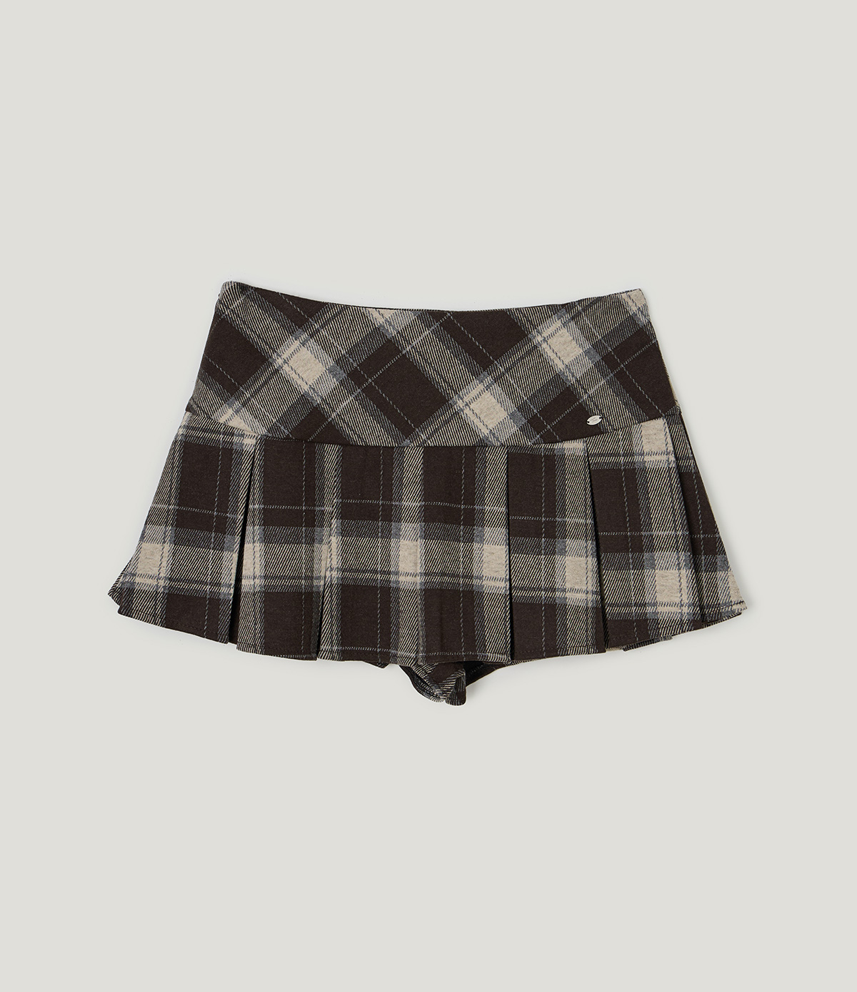 TWEE Rezon check pleated mini skirt - Product detail view