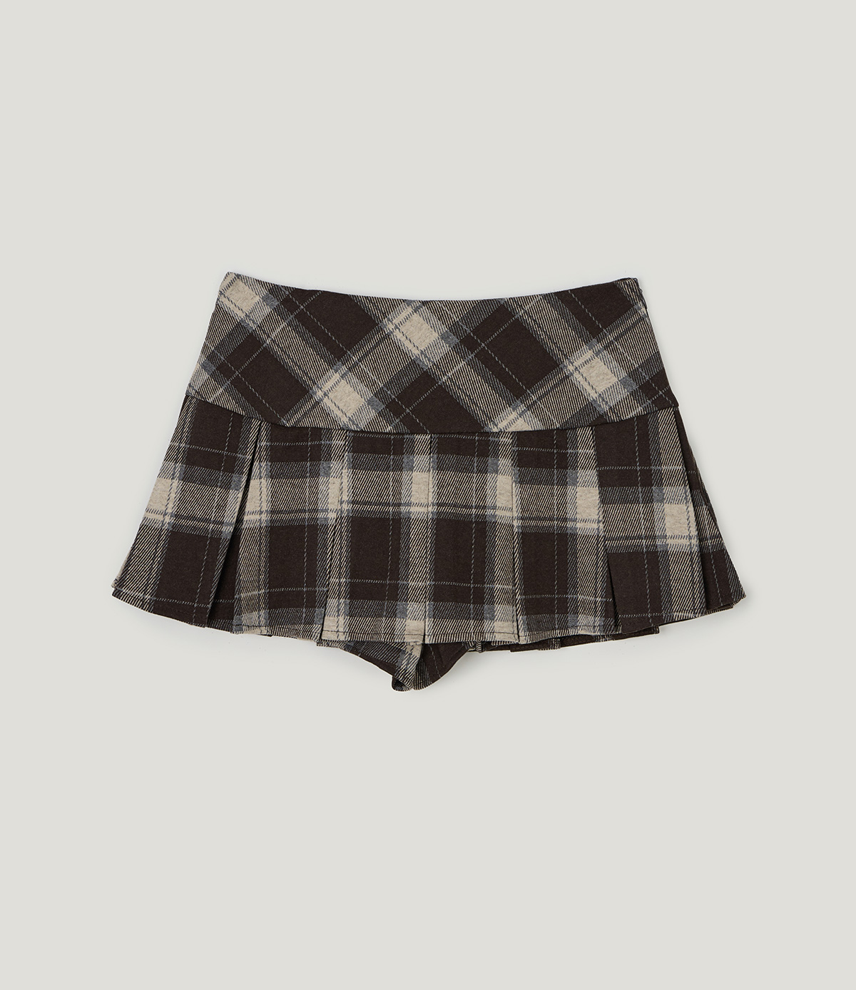 TWEE Rezon check pleated mini skirt - Product detail view