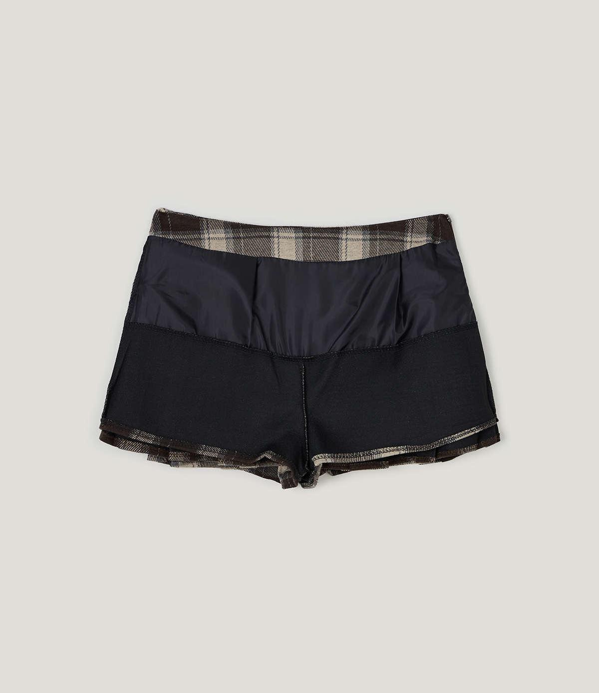 TWEE Rezon check pleated mini skirt - Product detail view