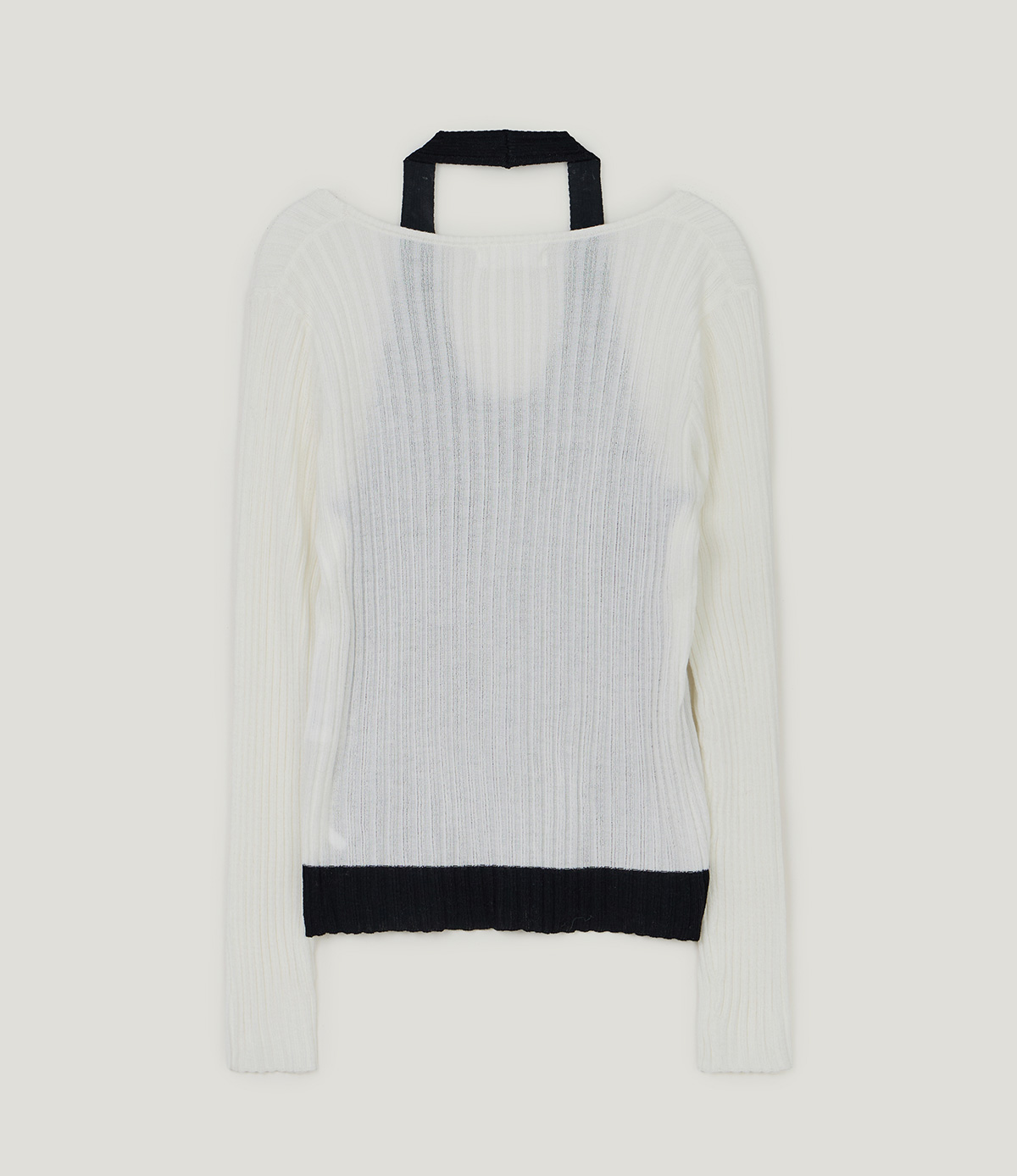 TWEE Besit halter layered long sleeve knit - Product detail view