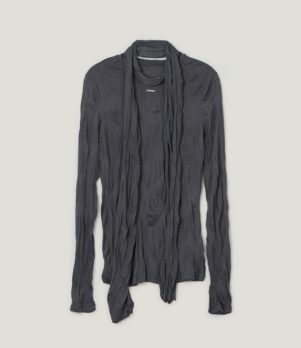 TWEE Toen wrinkle round neck long sleeve T-shirt (strap set) - Product detail view