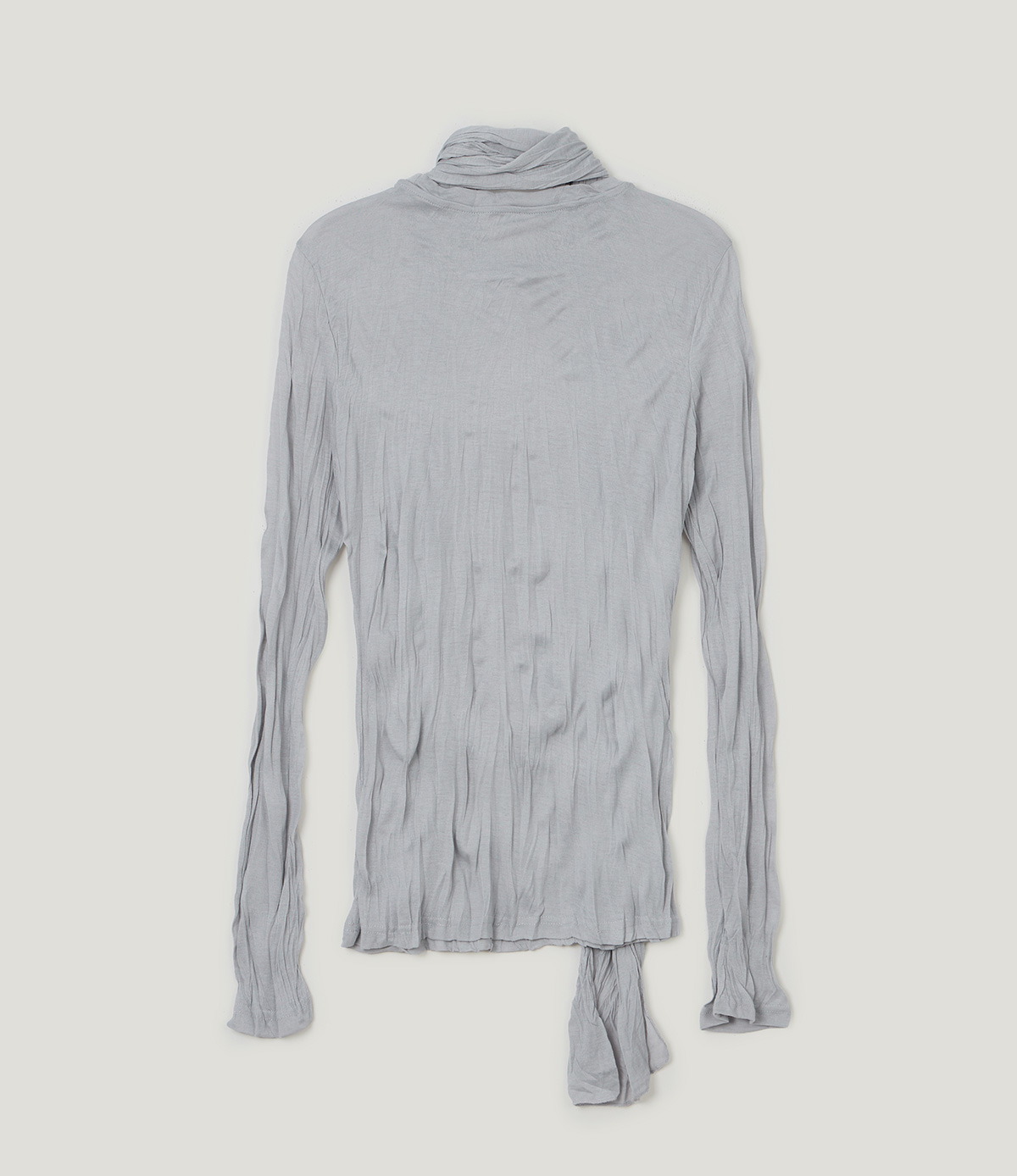 TWEE Toen wrinkle round neck long sleeve T-shirt (strap set) - Product detail view