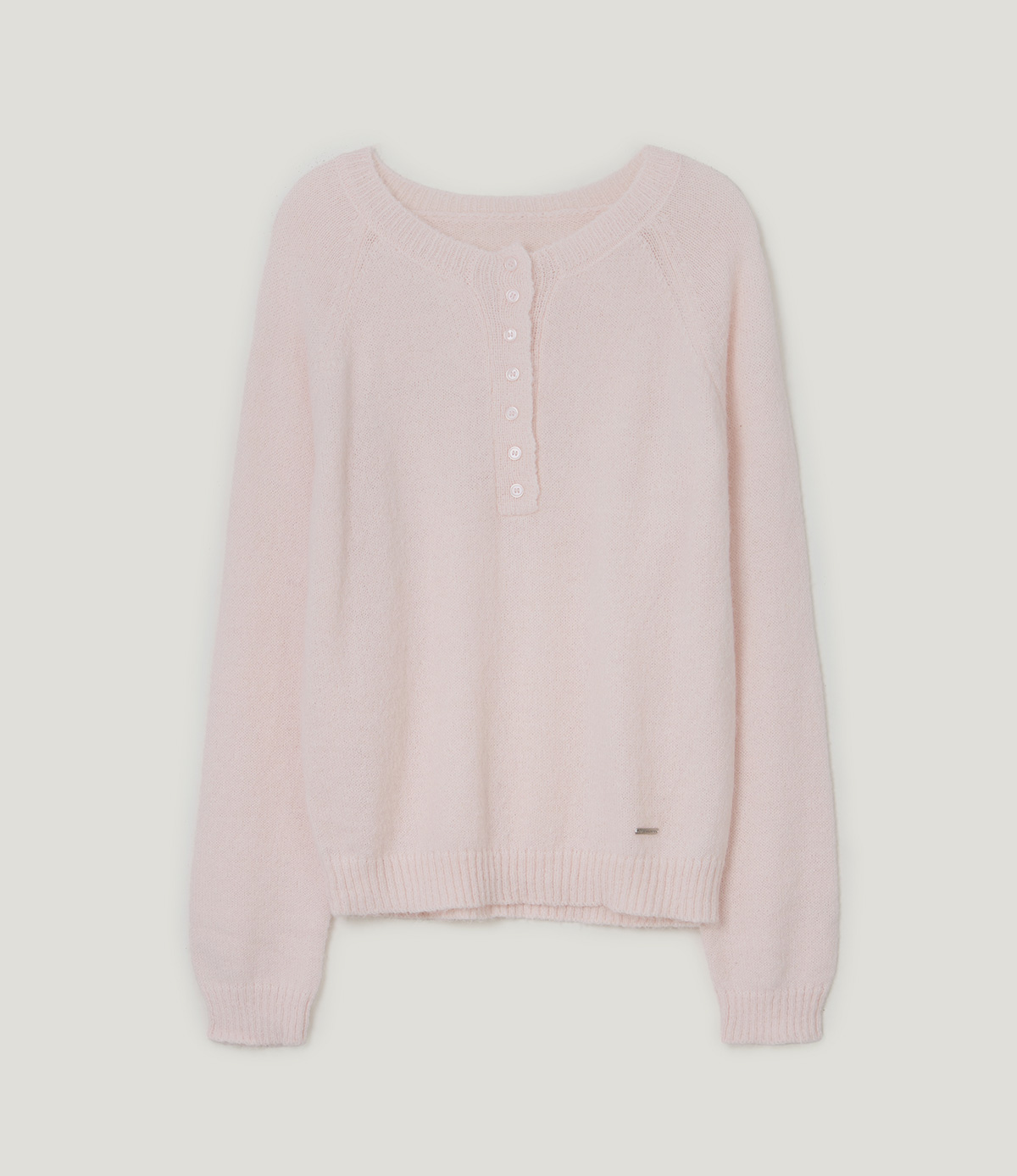 TWEE Pomki button brushed long sleeve knit - Product detail view