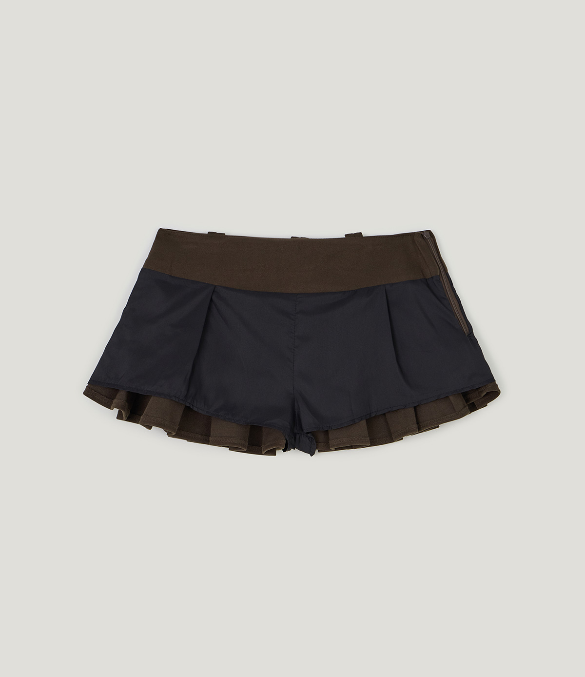 TWEE Hesi suede pleated mini skirt - Product detail view