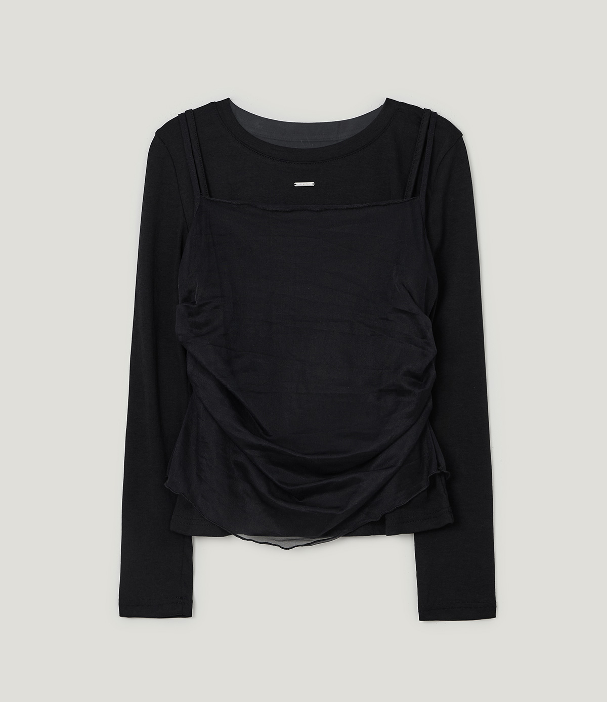 TWEE Bern organza sleeveless long sleeve T-shirt set - Product detail view