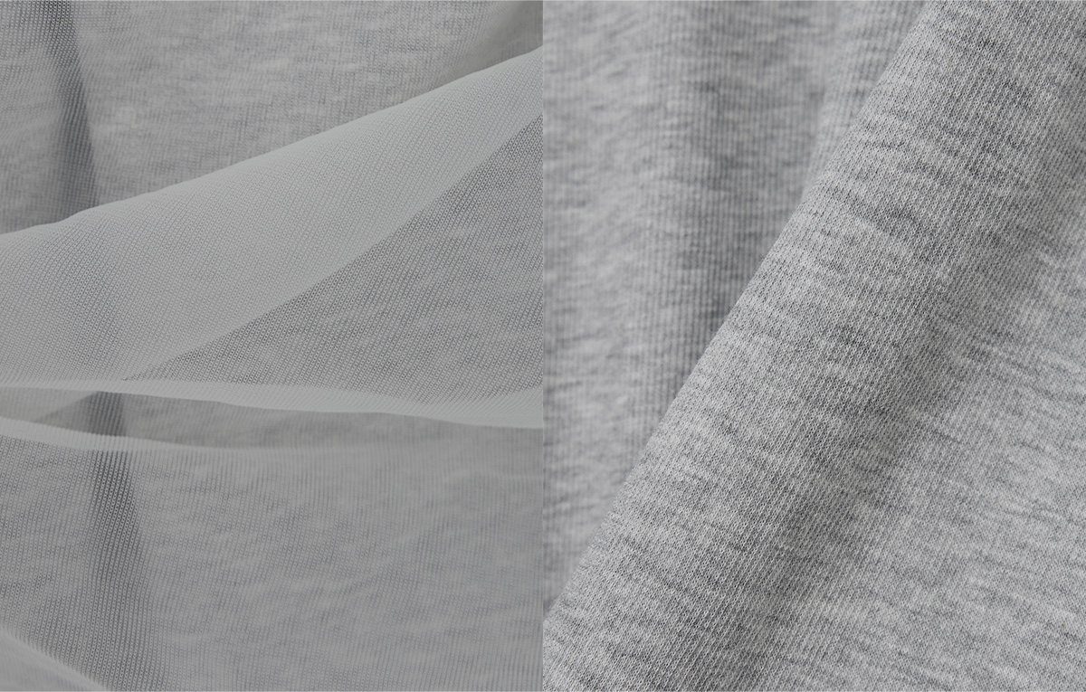 TWEE Bern organza sleeveless long sleeve T-shirt set - Fabric and construction close-up