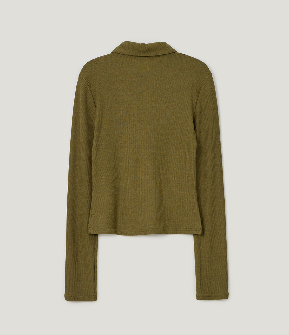 TWEE Toel basic collar long sleeve T-shirt - Product detail view
