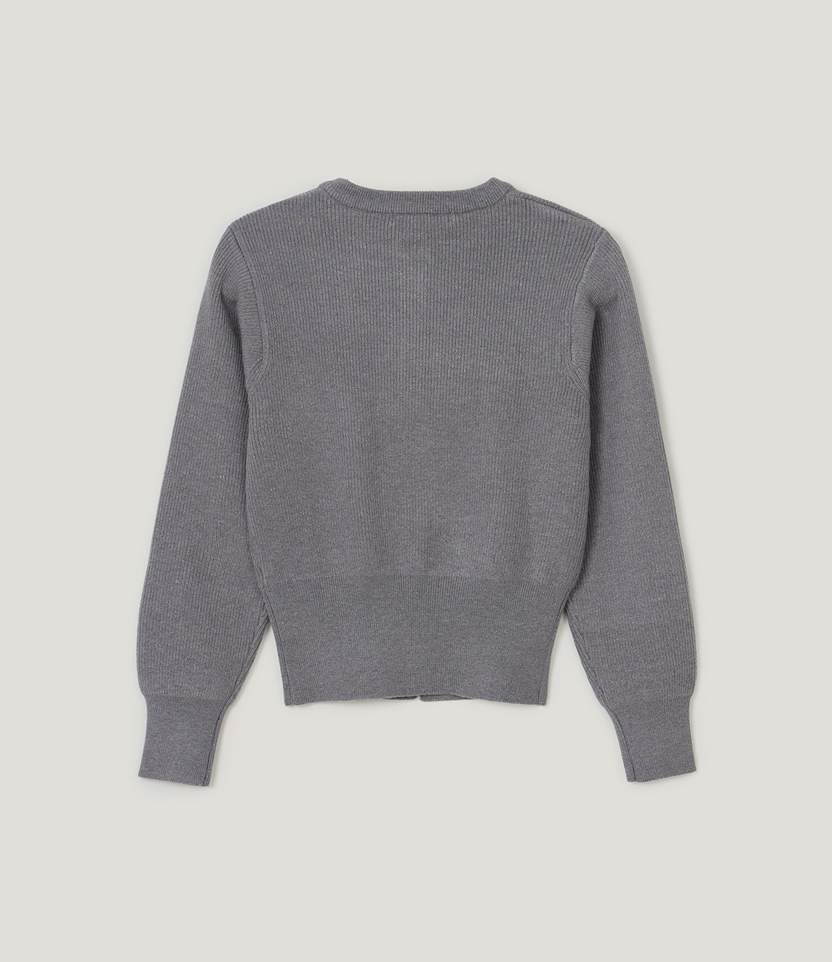 TWEE Coers round/V-neck long sleeve knit cardigan - Product detail view