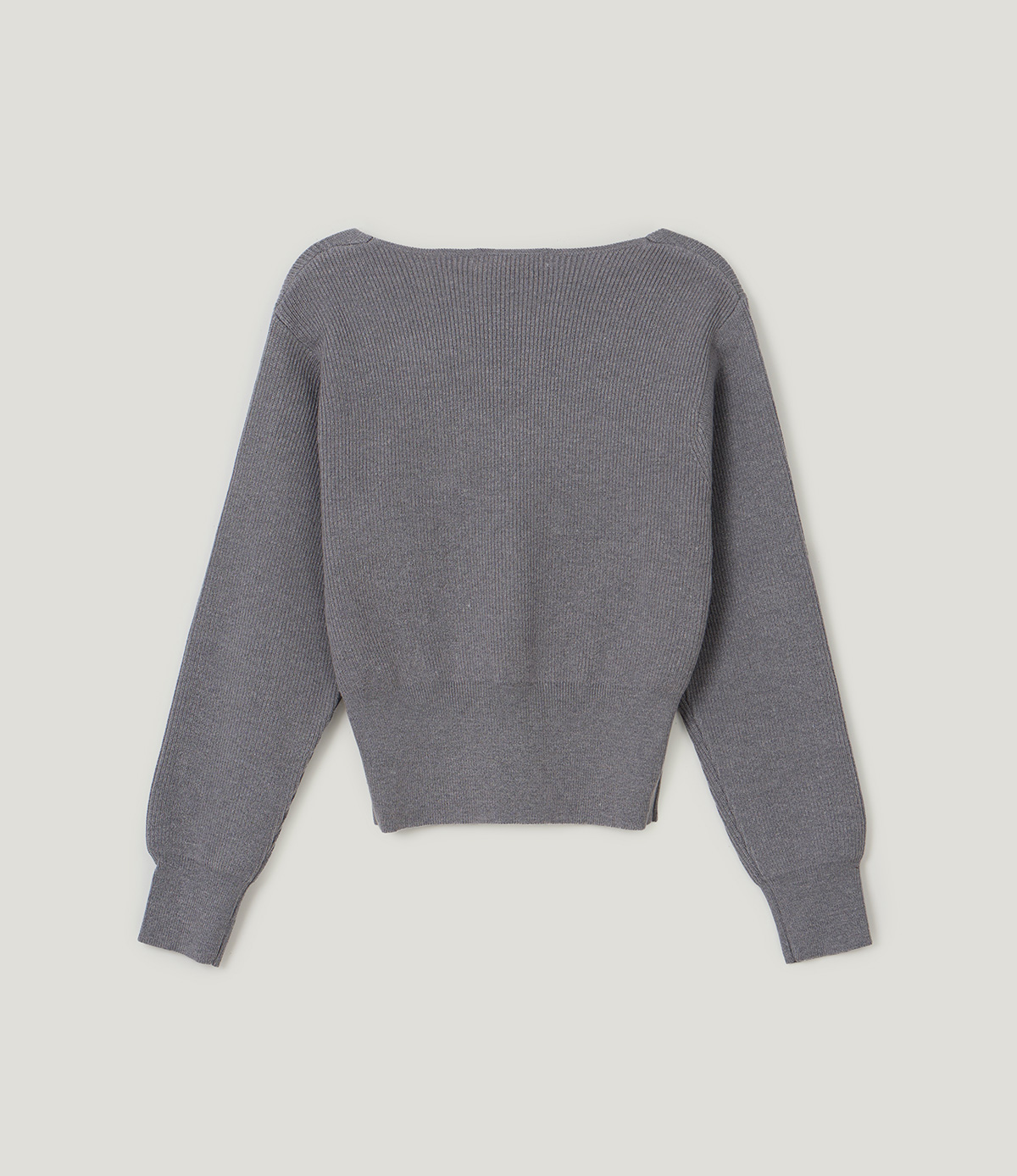 TWEE Coers round/V-neck long sleeve knit cardigan - Product detail view