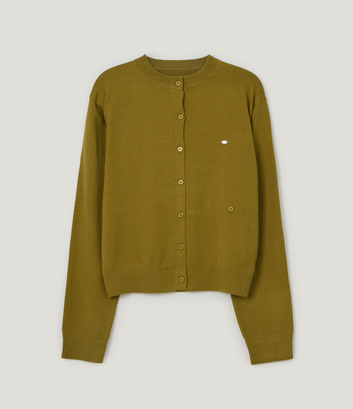 TWEE Clone asymmetric two-way knit long sleeve cardigan - Product detail view