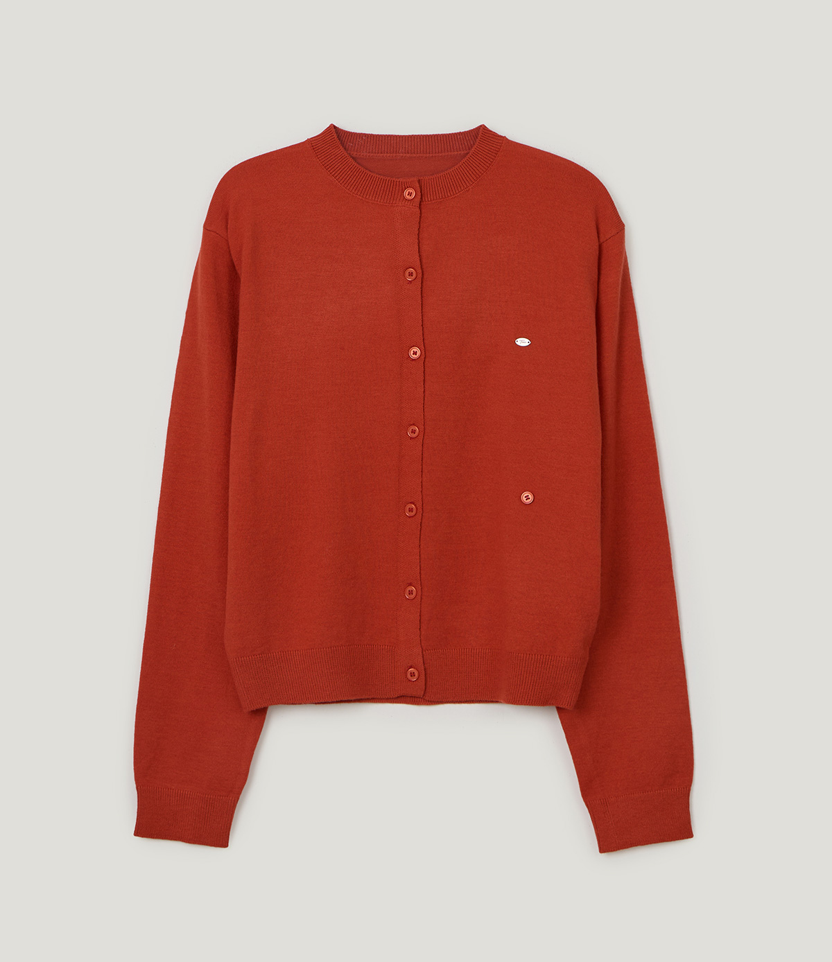 TWEE Clone asymmetric two-way knit long sleeve cardigan - Product detail view