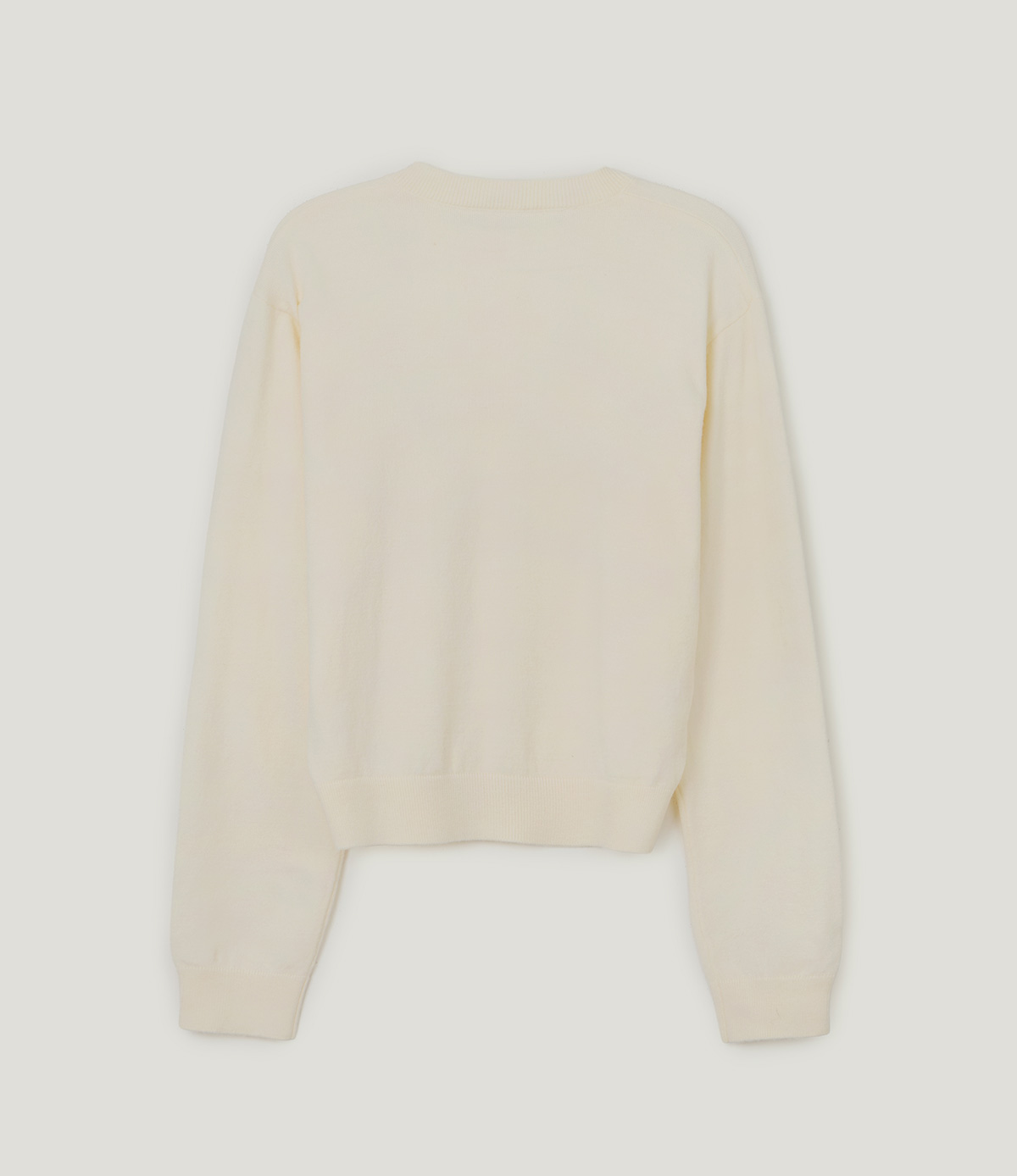 TWEE Clone asymmetric two-way knit long sleeve cardigan - Product detail view