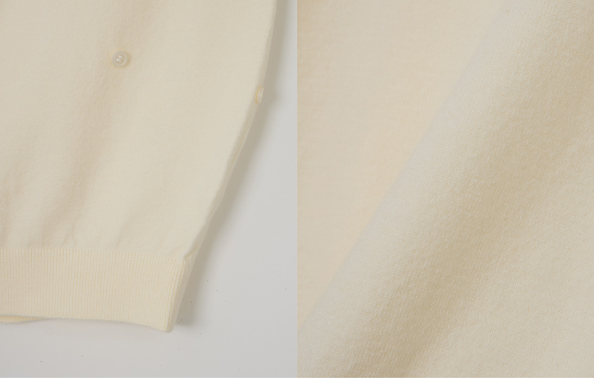 TWEE Clone asymmetric two-way knit long sleeve cardigan - Product detail view