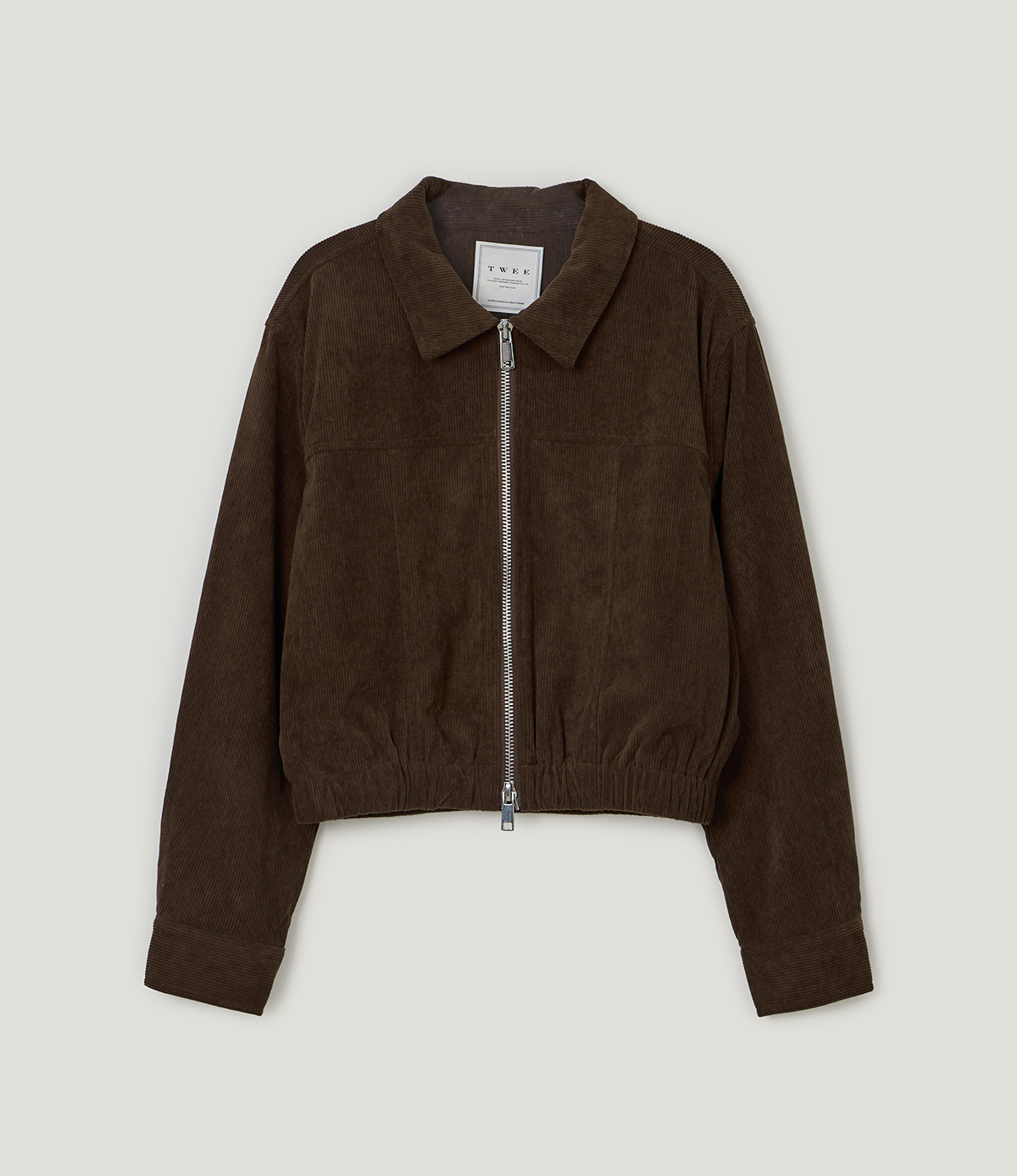 TWEE Bent corduroy collar long sleeve jacket - Product detail view