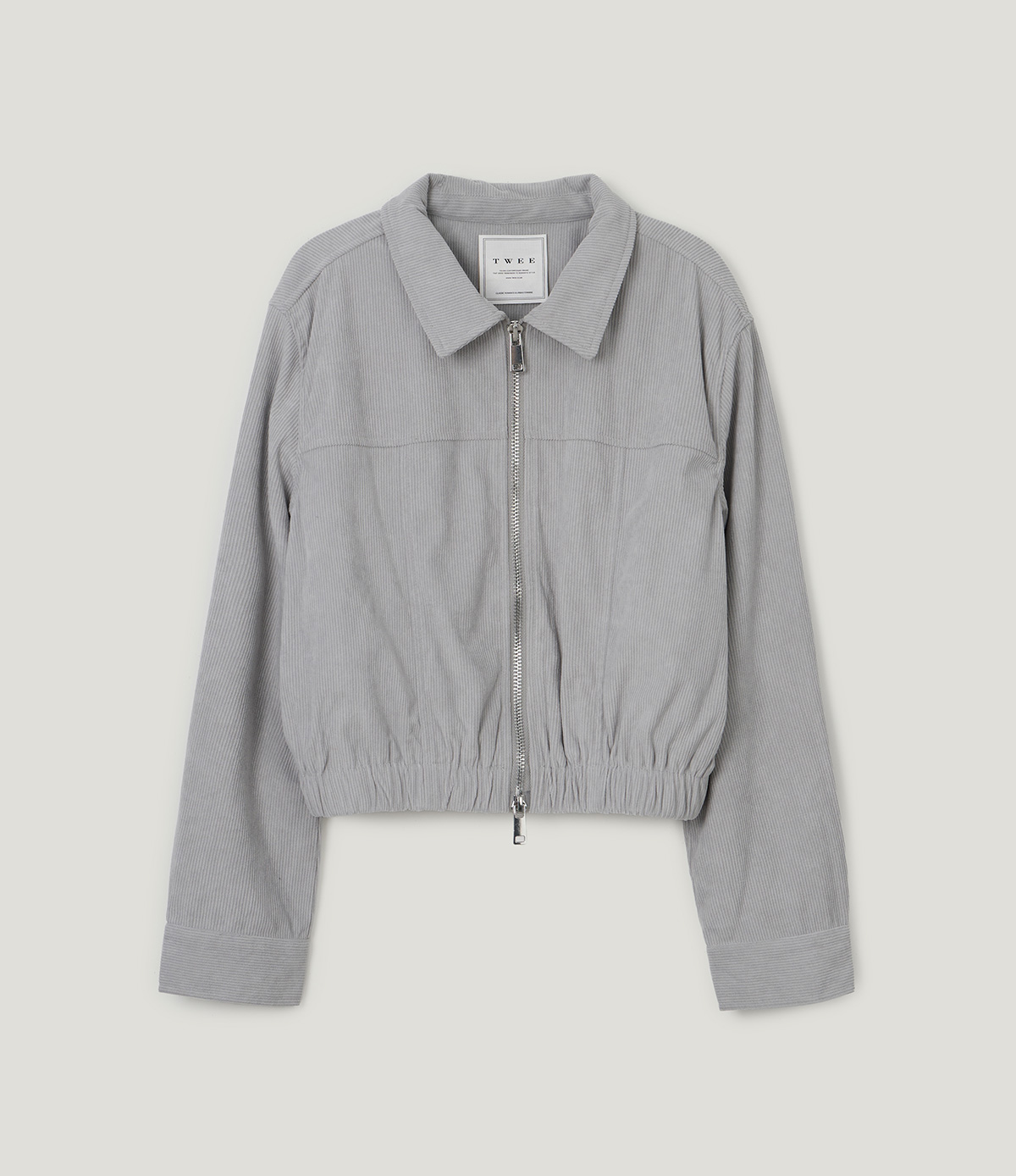 TWEE Bent corduroy collar long sleeve jacket - Product detail view