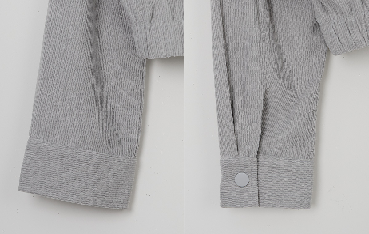 TWEE Bent corduroy collar long sleeve jacket - Product detail view