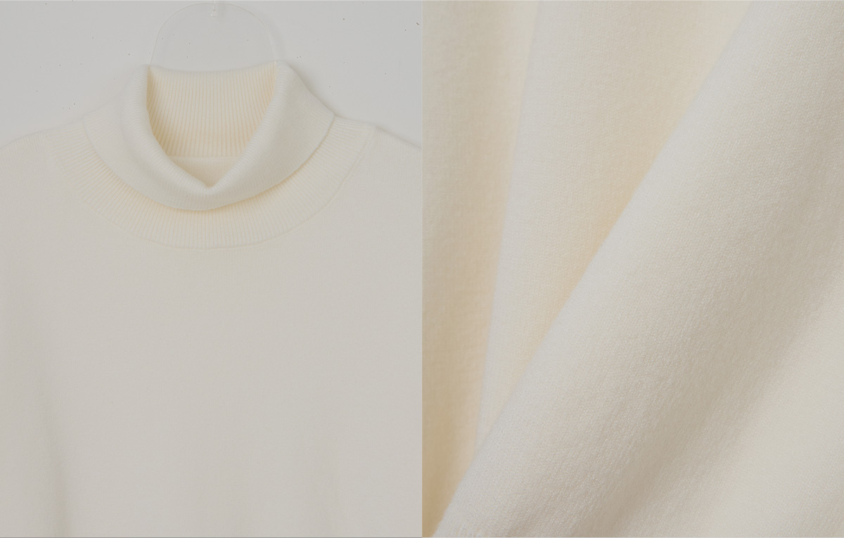 TWEE Redon basic turtleneck long sleeve knit - Product detail view