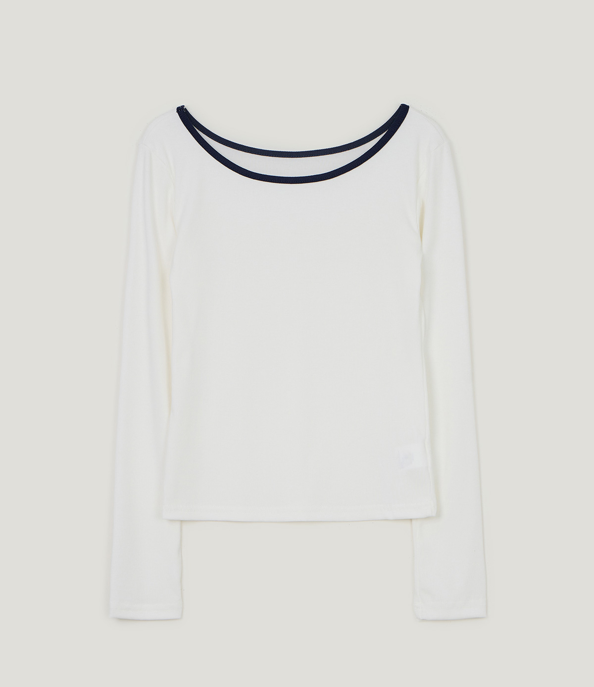 TWEE Roizen contrast sleeveless long sleeve T-shirt set - Product detail view