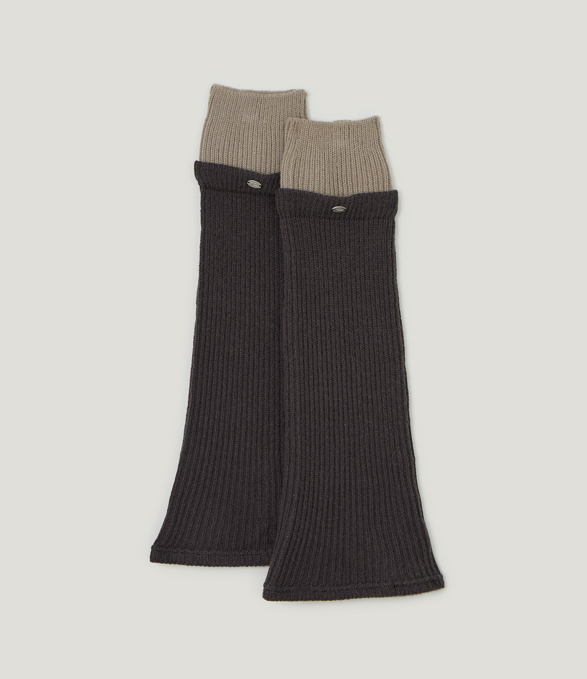 TWEE Riol contrast knit leg warmers - Product detail view
