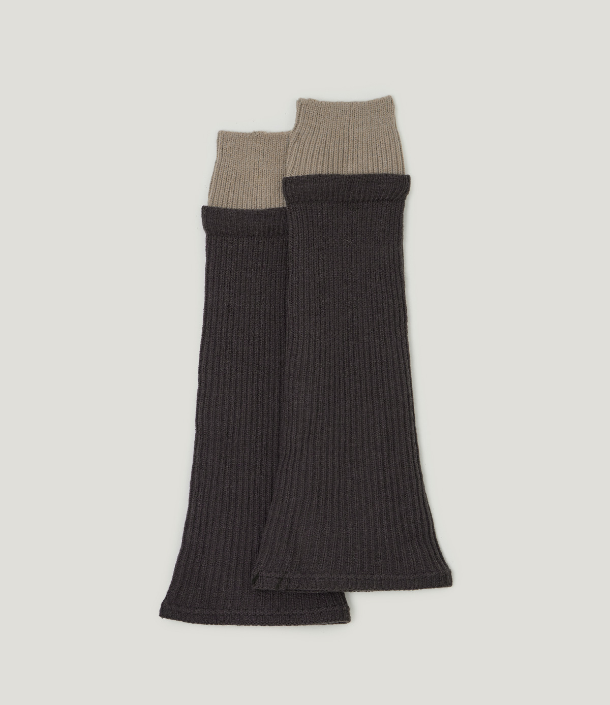 TWEE Riol contrast knit leg warmers - Product detail view