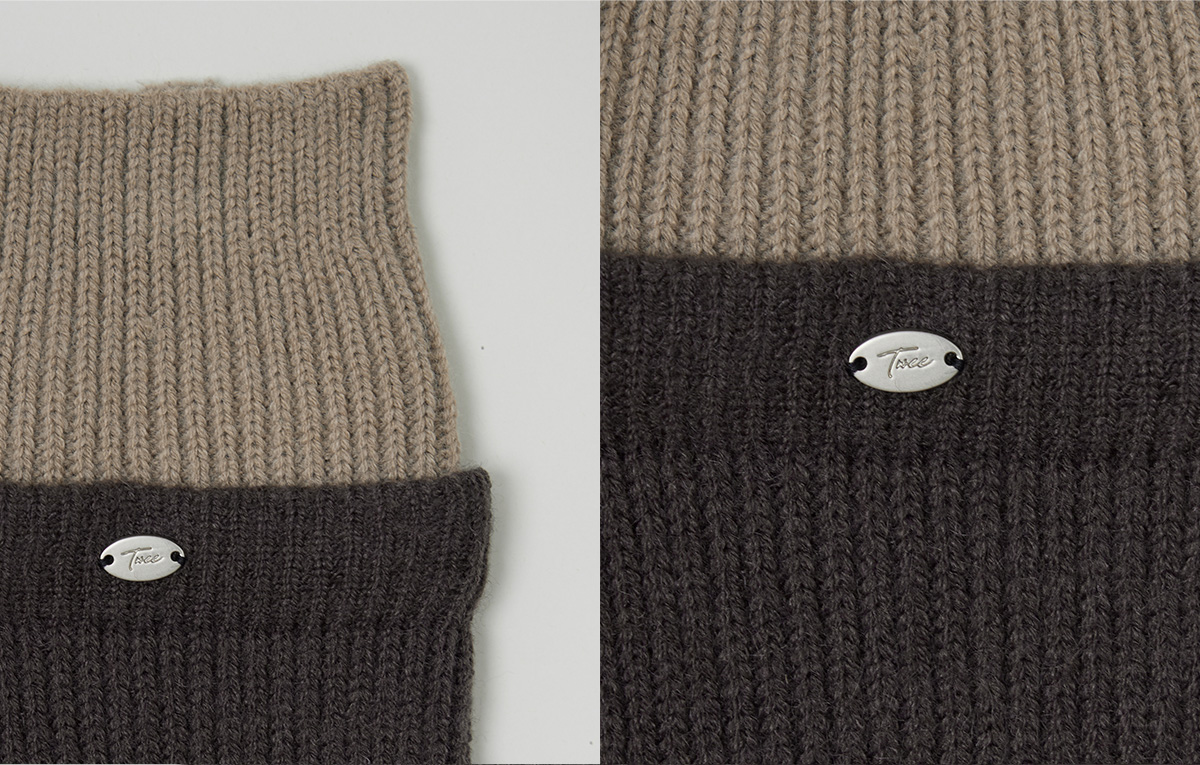 TWEE Riol contrast knit leg warmers - Product detail view