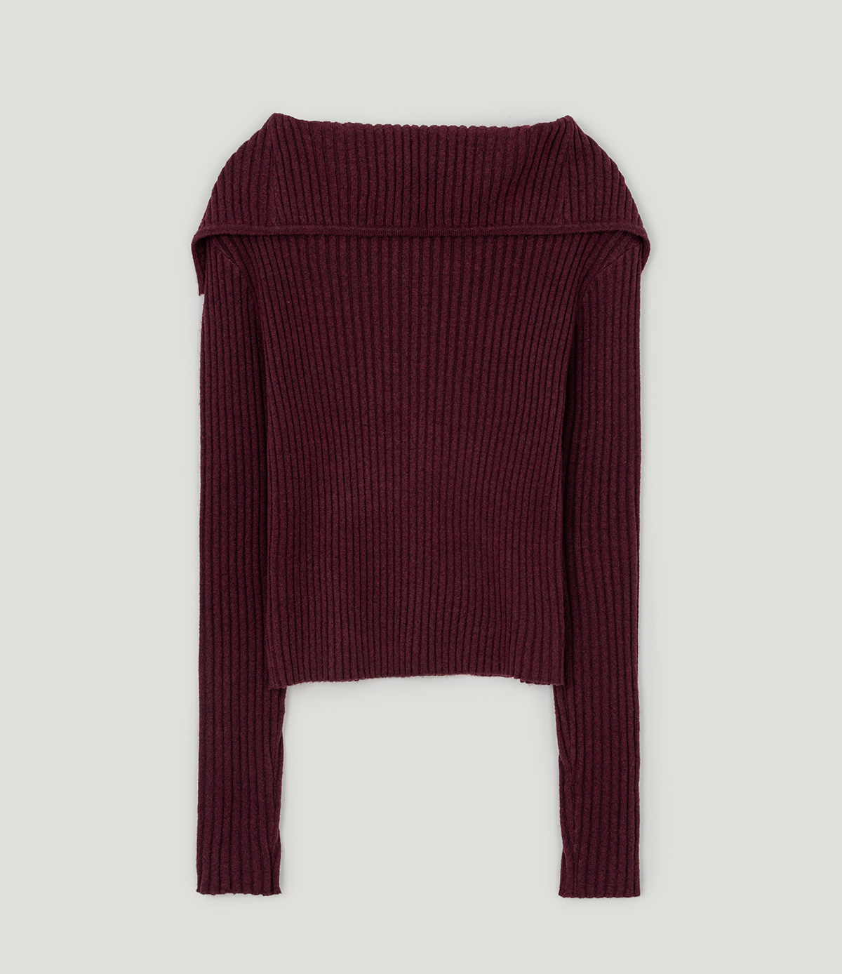 TWEE Riden sailor collar ribbed long sleeve knit - Product detail view