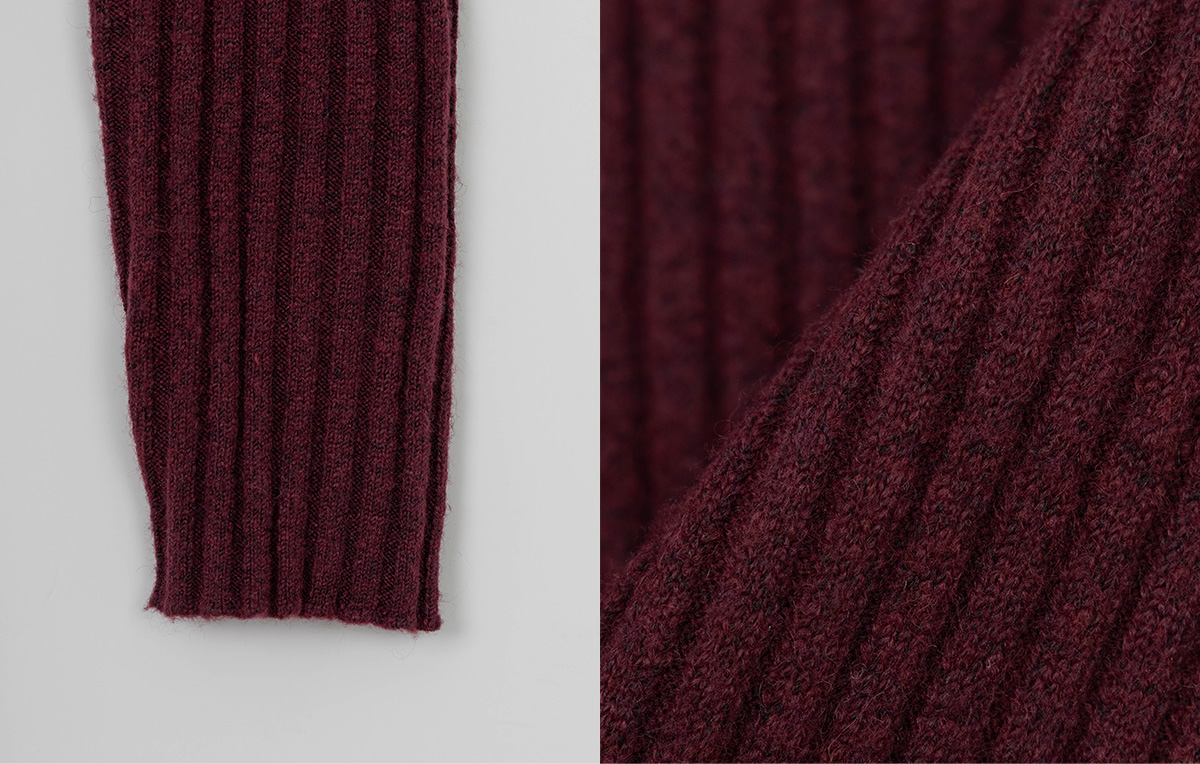 TWEE Riden sailor collar ribbed long sleeve knit - Product detail view
