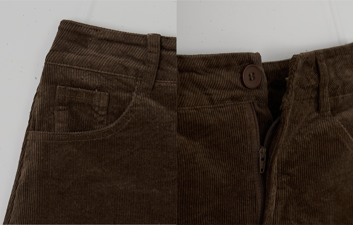 TWEE Morem basic corduroy mini skirt - Product detail view