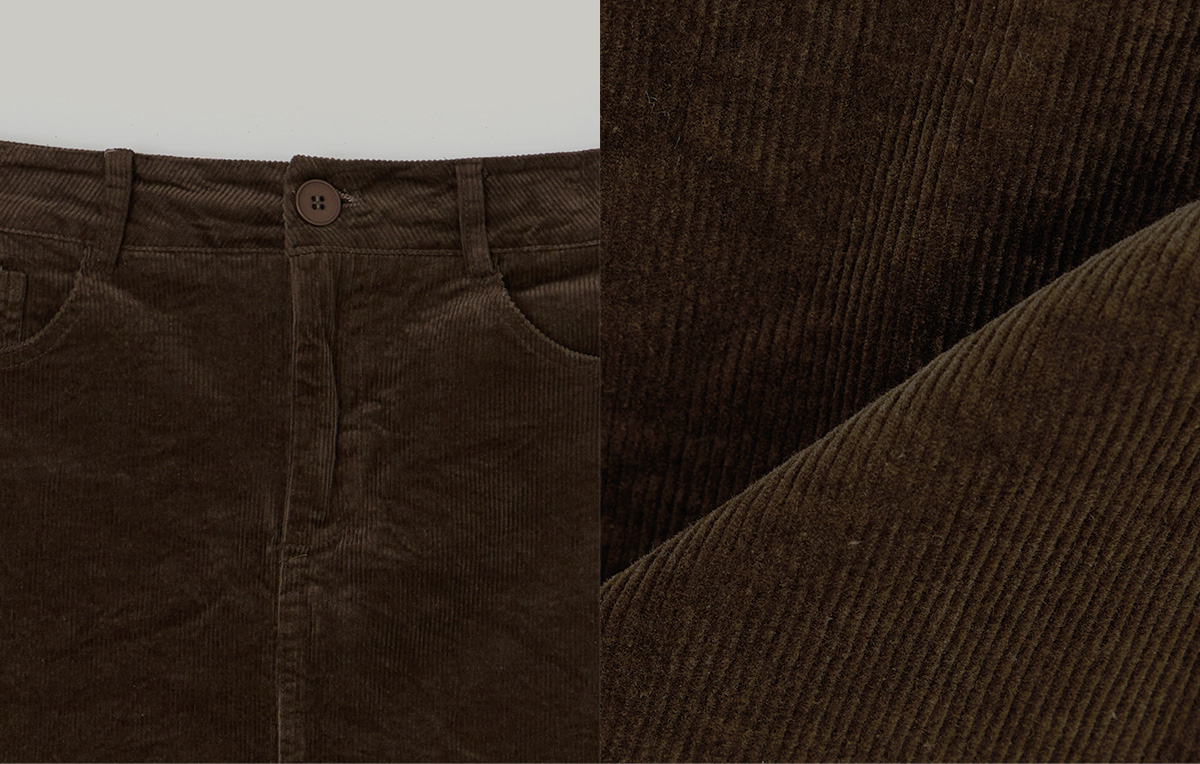 TWEE Morem basic corduroy mini skirt - Product detail view