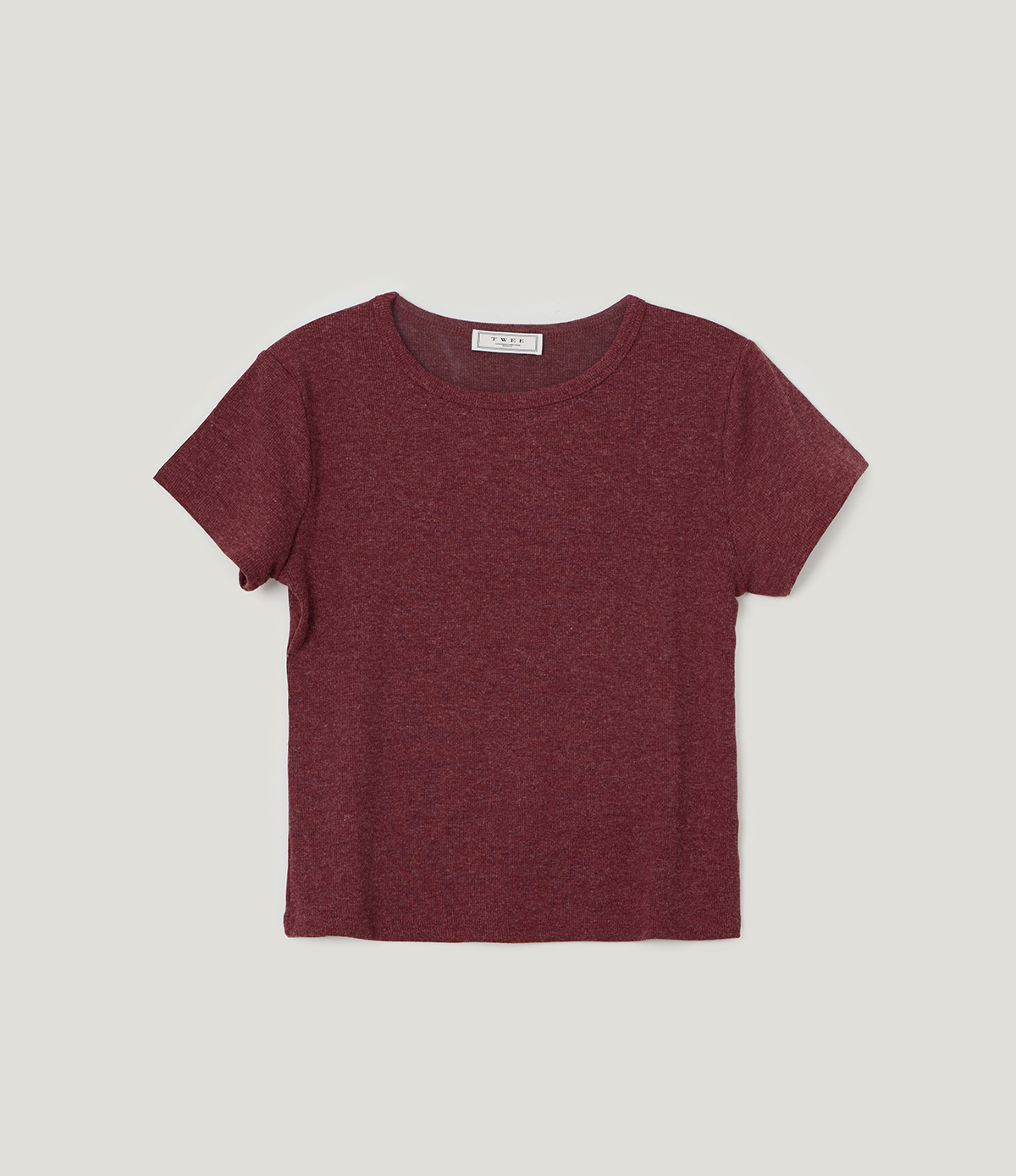 TWEE Orin vintage round neck short sleeve T-shirt - Product detail view
