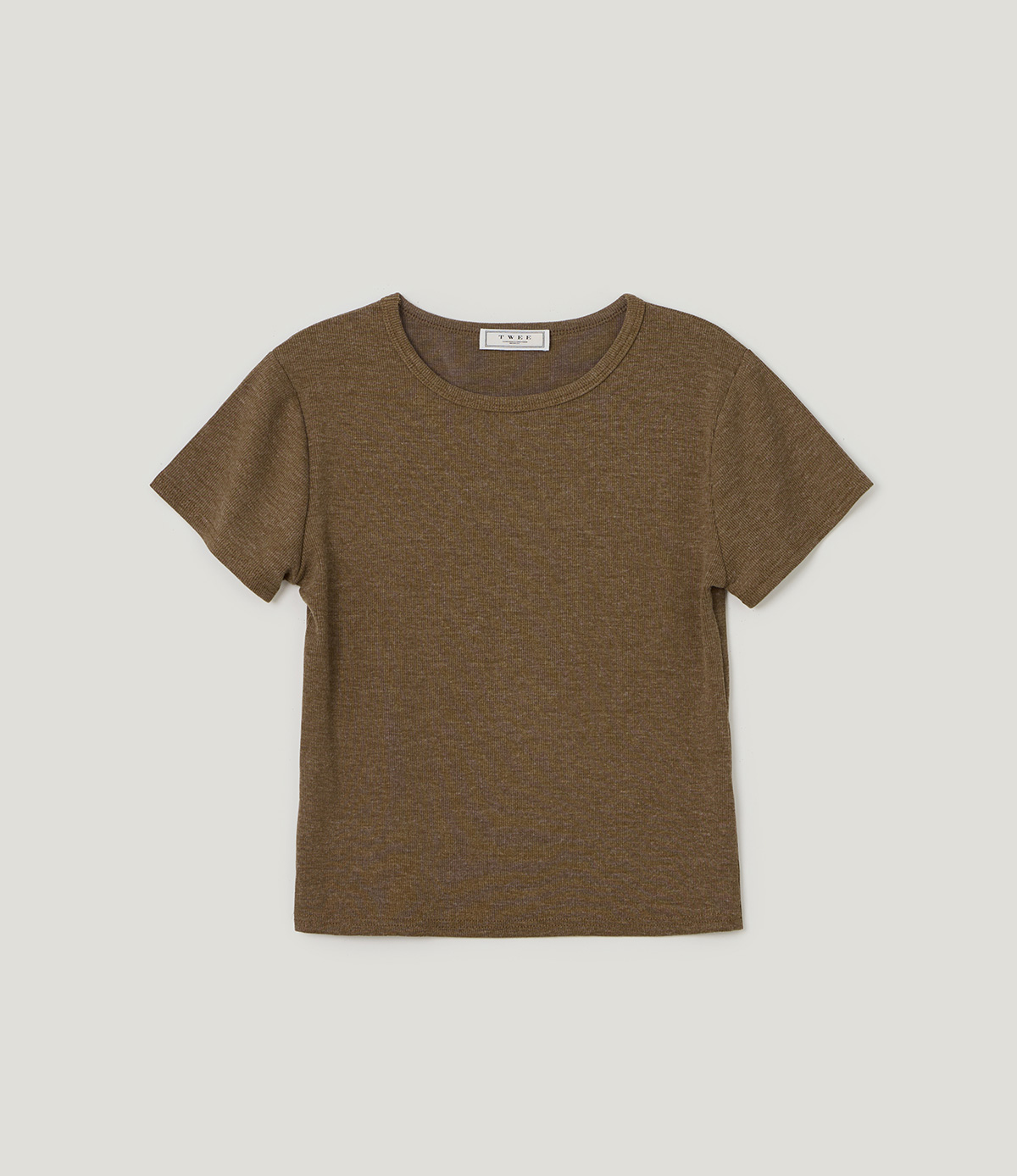 TWEE Orin vintage round neck short sleeve T-shirt - Product detail view