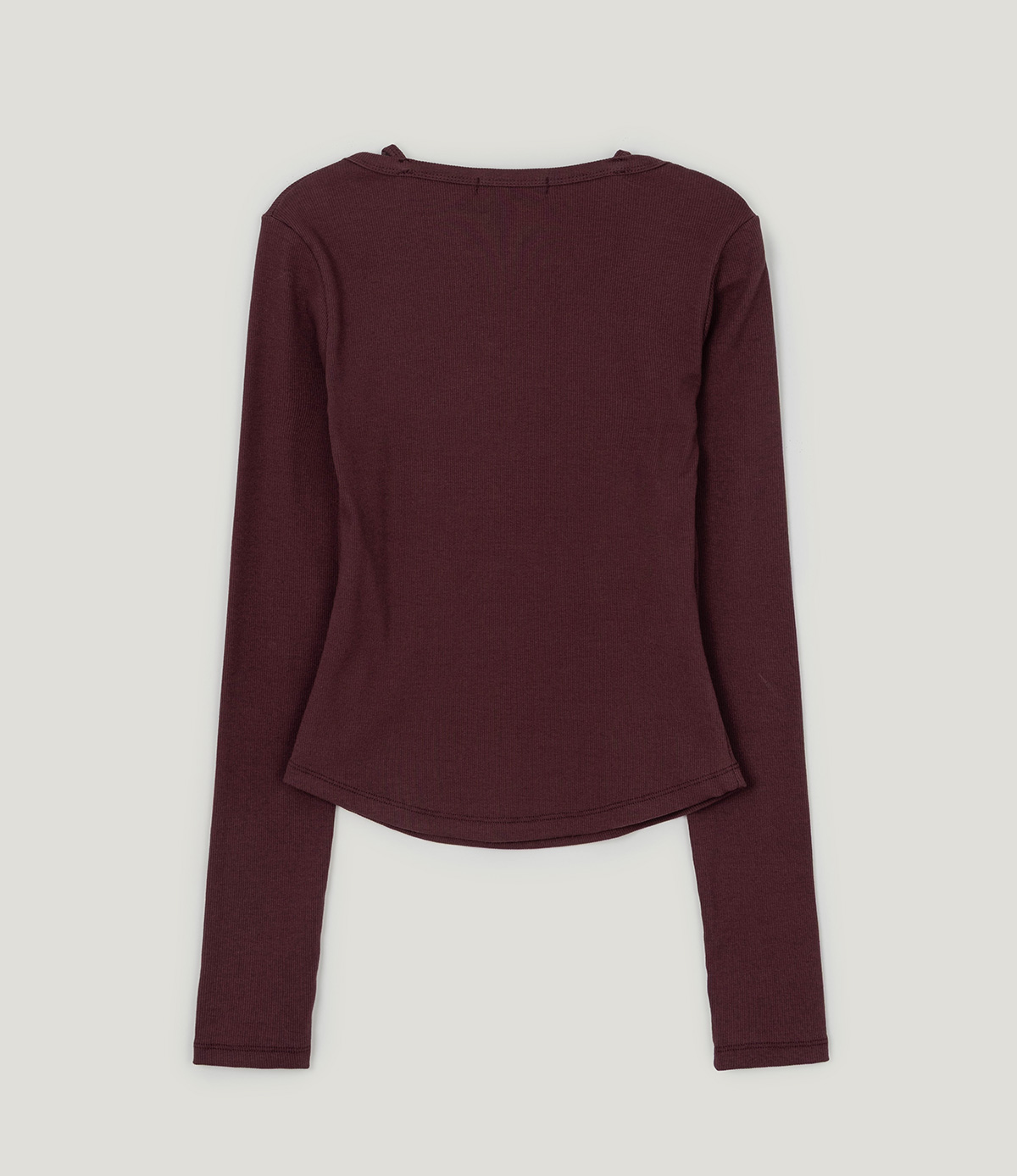 TWEE Martin lace contrast button long sleeve T-shirt - Product detail view