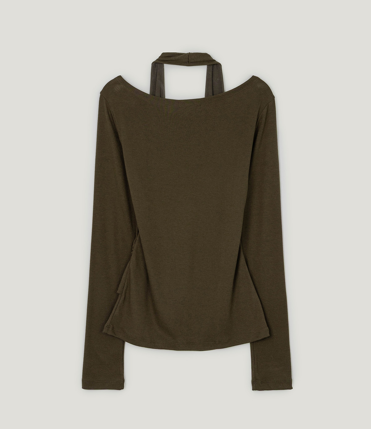 TWEE Pontis halter layered long sleeve T-shirt - Product detail view