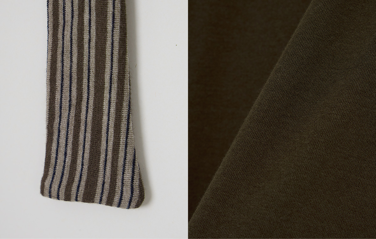 TWEE Solen stripe layered long sleeve T-shirt (strap set) - Product detail view
