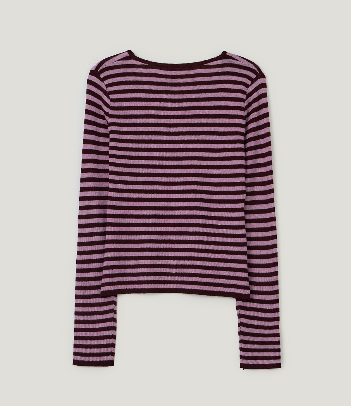TWEE Pera stripe knit long sleeve cardigan - Product detail view